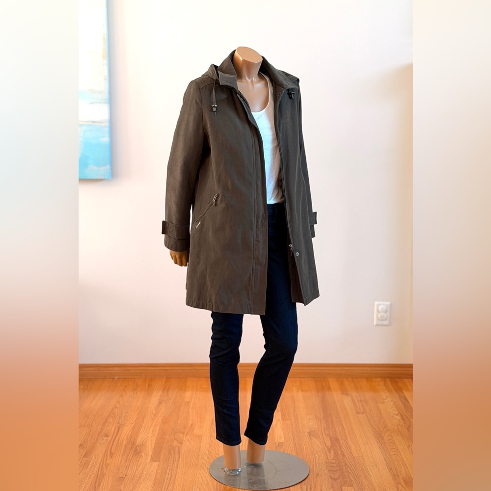 Vintage Fall Coat with Removable Plaid Lining